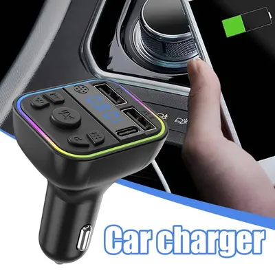 FM-Transmitter, kabelloser FM-Radio-Sender, Auto-Musik-Anschluss, multifunktionaler Auto-Musik-Adapter, Anrufe und Audio-Empfänger
