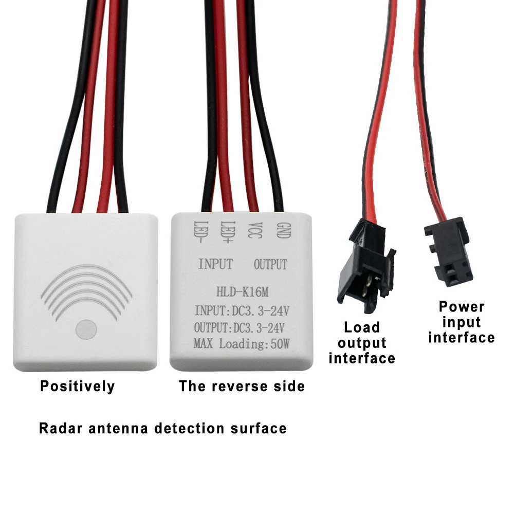 5,8 GHz Mikrowellen-Bewegungsmelder-Schalter DC 3,3–24 V Radarsensormodul Bewegungsmelder Hohe Empfindlichkeit 120 °