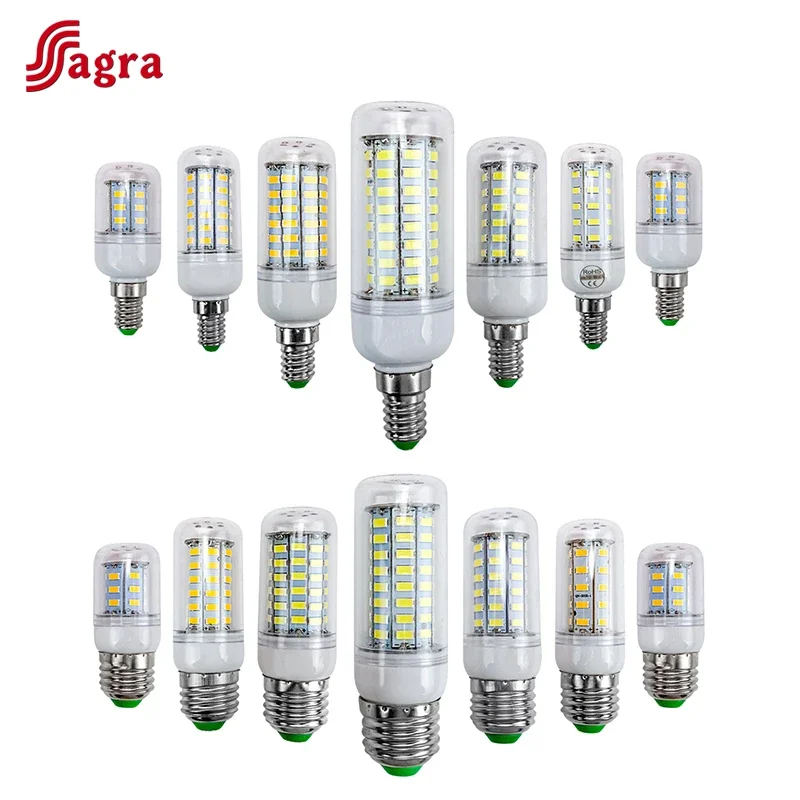 E27 LED Lampe AC 220 V 230 V Mais Lampe 24 36 48 56 69 72 leds Lampada Led-lampe SMD5730 Led Lampe Licht E14 Kronleuchter Beleuchtung 240 V