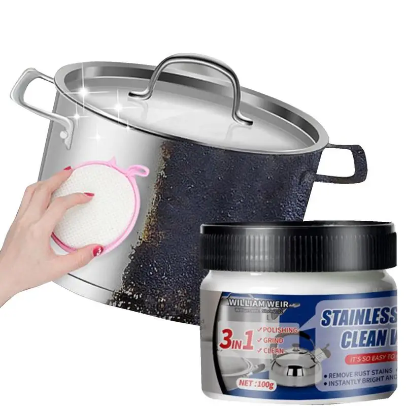 100g Polier reiniger Creme metall reiniger und Rostent ferner rostfreies Reinigungs wachs für Edelstahl töpfe Kfz-Keramik Image