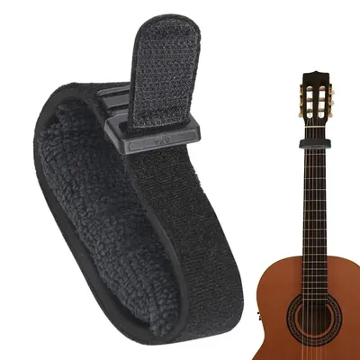 1PCS Gitarre String Mute Dämpfer Einstellbare Bass Mute Schalldämpfer, Gitarre String Abdeckung Gürtel Griffbrett Muting Straps