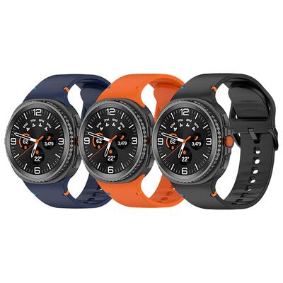 6 Pack Watch Band for Samsung Galaxy Watch 8 40/44mm Watch 8 Classic 46mm Silicone Replacement Strap Cute Women Men Sport Band Modern Buckle Wristband