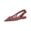 Ballerina STEVE MADDEN "STEVE MADDEN Ballerinas Textil", Damen, Gr. 37, rot (cherry), Textil, casual, Schuhe