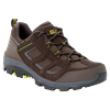 Wanderschuh JACK WOLFSKIN "VOJO 3 TEXAPORE LOW M", Gr. 40, schwarz braun, lime, Leder, Textil, sportlich, Schuhe, Wasserdicht