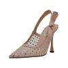 High-Heel-Pumps STEVE MADDEN "STEVE MADDEN Pumps Textil", Damen, Gr. 36, braun (tan), Textil, elegant, Schuhe