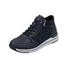 Sneaker REMONTE "Remonte Sneaker Leder", Damen, Gr. 41, blau (dunkelblau), Leder, casual, Schuhe