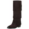 Bikerboots STEVE MADDEN "STEVE MADDEN Stiefel Veloursleder", Damen, Gr. 41, braun, Veloursleder, casual, Schuhe