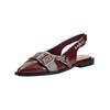 Ballerina STEVE MADDEN "STEVE MADDEN Ballerinas Lederimitat", Damen, Gr. 39, rot (cherry), Lederimitat, casual, Schuhe