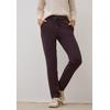 Stoffhose CECIL "Style Tracey", Damen, Gr. M (40), Länge 30, eggplant rot, Jersey, Obermaterial: 61% Viskose, 32% Polyamid, 7% Elasthan. Futter: 100% Polyester, unifarben, casual, lang, Hosen, mit elastischem Bund und Tunnelzug