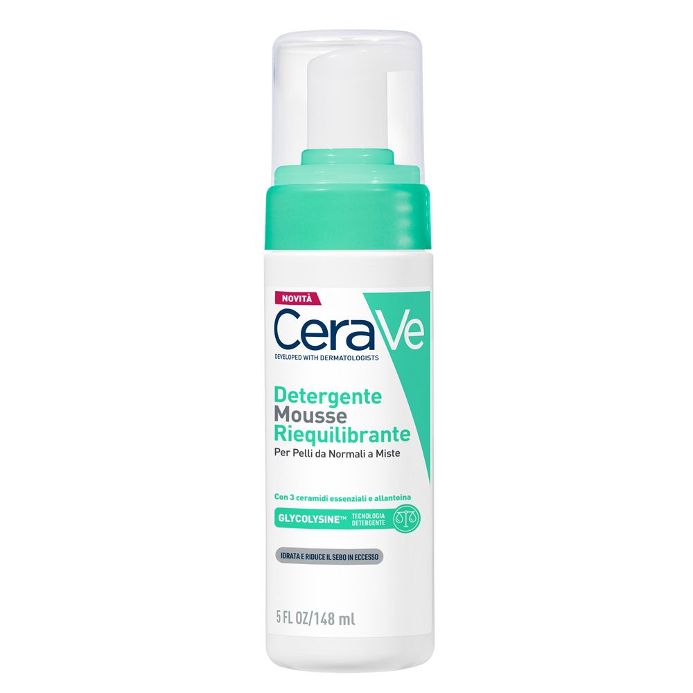 CeraVe Mousse Detergente Riequilibrante, Per Pelli Sensibili da Normal