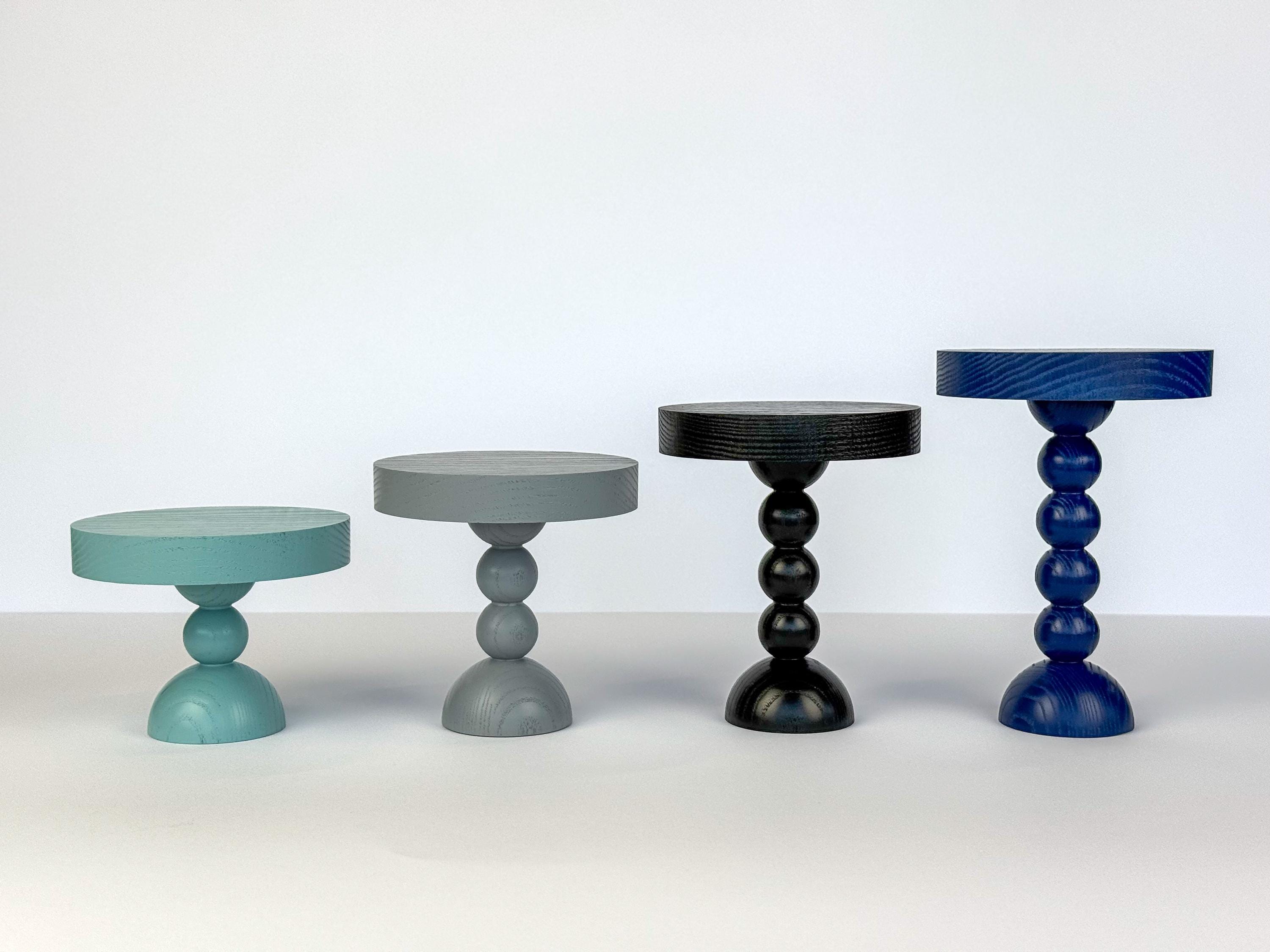 Vassoio con piedistallo in legno, supporto in legno rustico, supporto per piante in legno, espositore per piante boho, vassoio decorativo, supporto pe