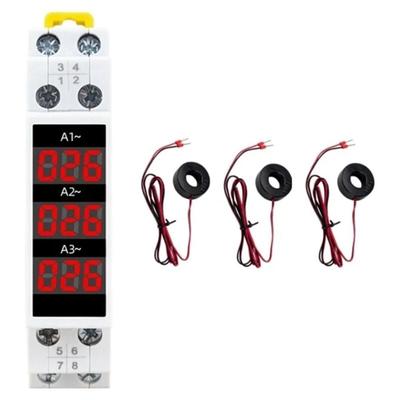 Din-Schienenmontage 3-Phasen-Amperemeter Mini Modular Current Image