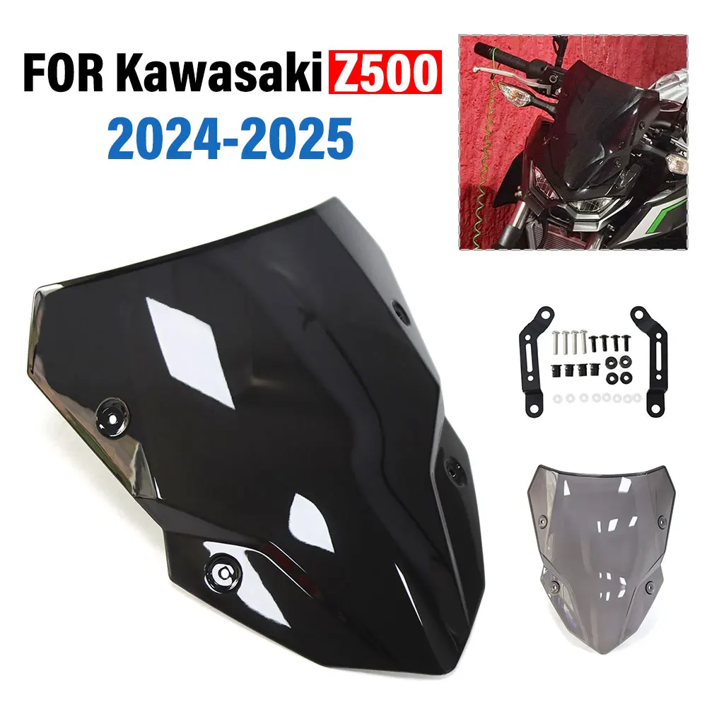 FÜR KAWASAKI Z500 SE Z500 SE 2024-2025 Motorrad Frontscheibe Windschutz Windabweiser Wind Bildschirm Schild Zubehör Image