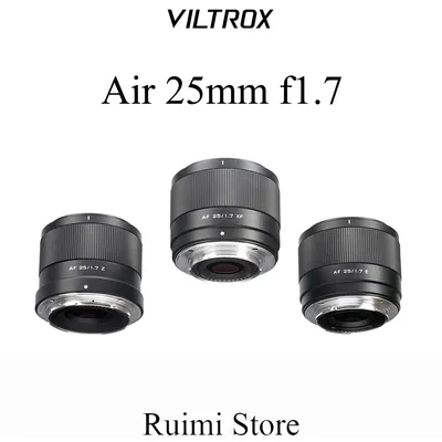 Viltrox 25mm F1.7 Air Auto Focus APS-C Prime Lens for Fuji xm5 X-T5 X-T30 II Nikon Z Mount ZFC Z50 Z7II Sony zve10 II a7iv