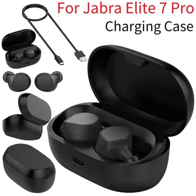 Ladehülle für Jabra Elite 7 Pro Ohrhörer, 600 mAh, kabellose Ladehülle, Typ-C-Anschluss, Ersatz-Ladehülle, Cradle Dock Image