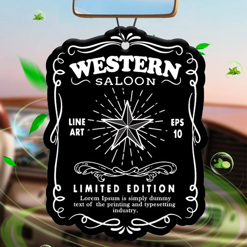 Gothic Punk dunklen Stil Norden n Straße Wind schwarz-weiß Retro-Auto Aroma therapie Auto Parfüm dauerhaften Duft Anhänger Luft Outl