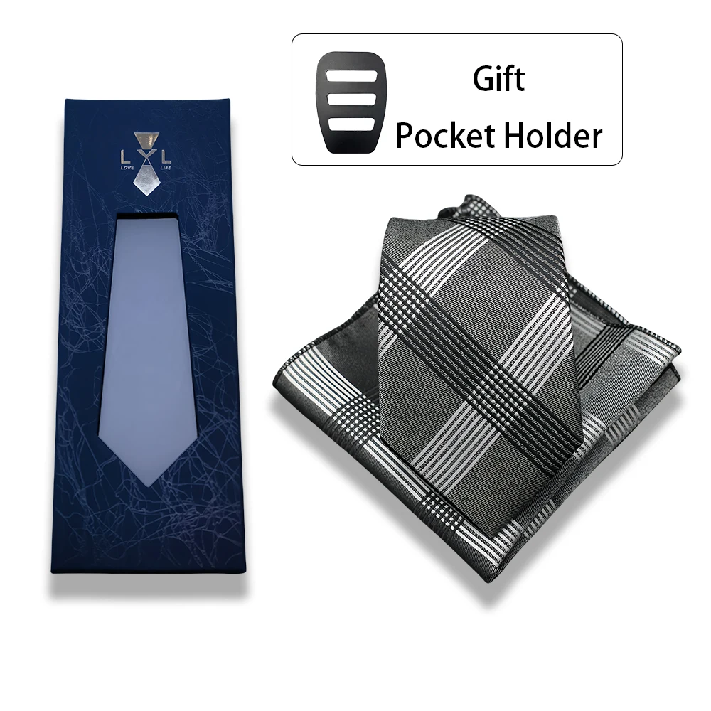 Neue Grün Gold Gestreiften männer Krawatten Business Hochzeit Party Krawatte Einstecktuch Set Männer Geschenk Gravatas Image