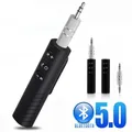 Ricevitore Bluetooth per auto Adattatore ricevitore Bluetooth 5.0 senza fili Jack da 3,5 mm per musica per auto Audio Aux A2dp Auricolari Chiamata in vivavoce
