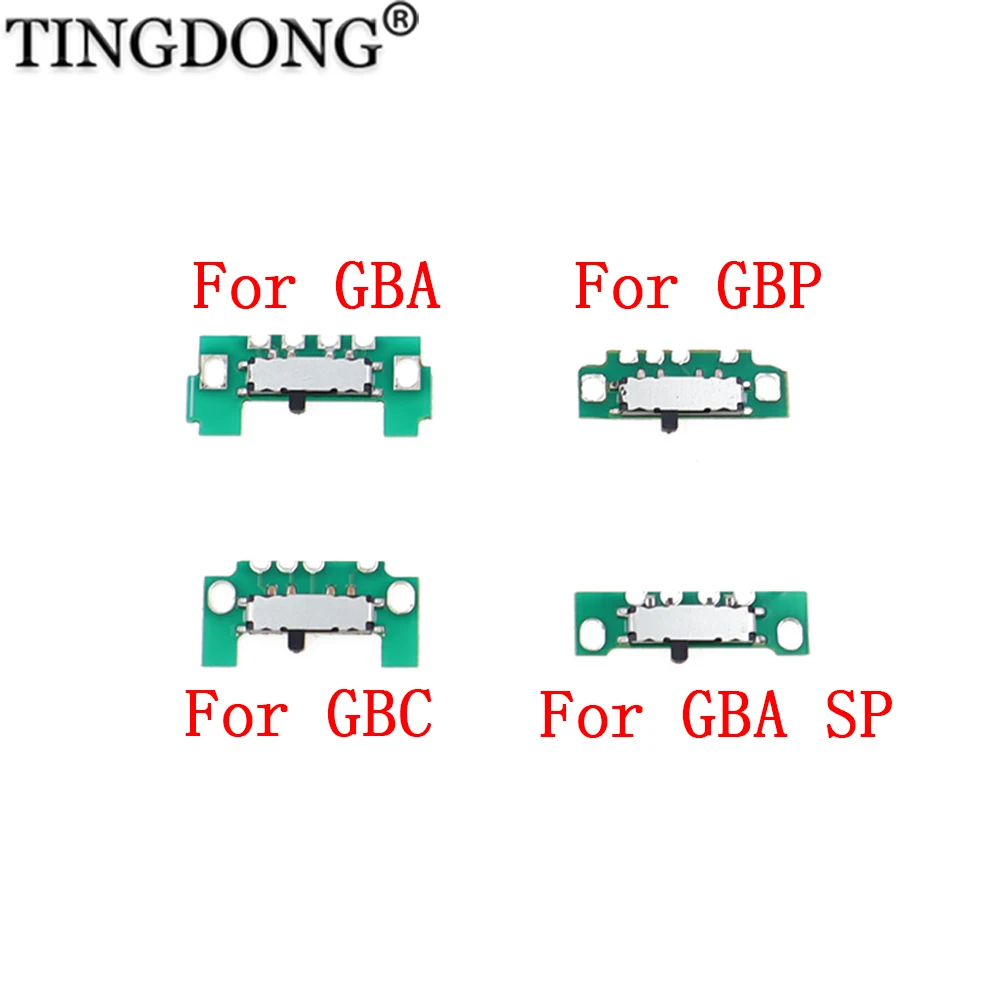 2 Stück Ersatz-EIN-AUS-Schalter für GameBoy Advance GBA GBC GBP GBA SP Power Repair Power Switch Board Image