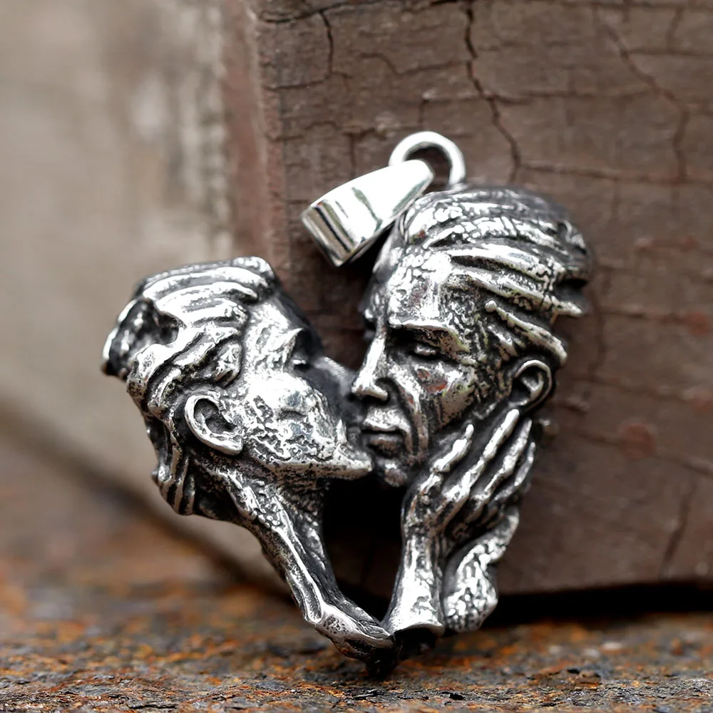 2025 neue Edelstahl Ewige Liebe Liebhaber Anhänger Halskette Mode männer/frauen Schmuck für geschenk kostenloser versand Image