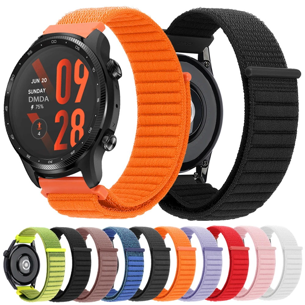 20mm 22mm Uhrenarmband für TicWatch Pro 3 Ultra Band GPS/LTE E3 E2 E S2 Pro X GTW 2021 Sport Nylon Armband Huawei Gt 5 4 3 Gürtel Image