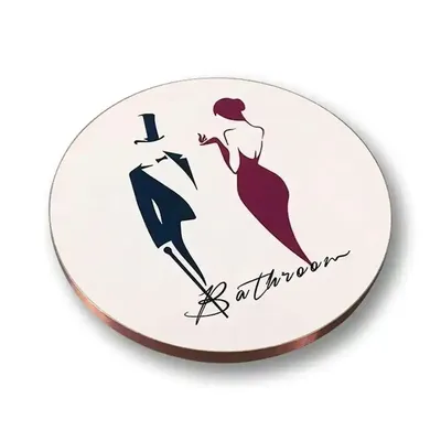 1PCS Beschilderung Lieferanten Benutzerdefinierte Buchstaben Icon Druck Tür Zeichen Platte Halter Wand Halterung Schild Wc Tür Image