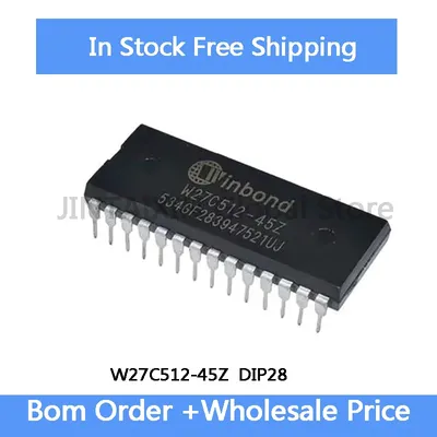 5-20Pcs W27C512-45Z W27C512 45Z DIP-28 IC Chip In Stock Wholesale