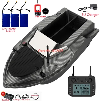 800M 3KG Load 180 GPS Point GPS Fishing Bait Boat Auto Return GPS Sonar Fish Finder 12V Powerful Carp Fishing RC Nesting Boats