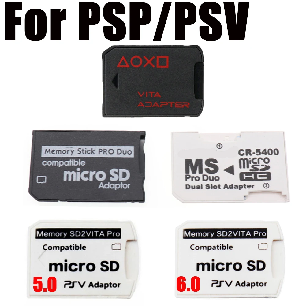 Für Psvita PSV 1000 2000 Speicher SD2vita Pro kompatibler SD TF-Kartenadapter V2.0 V3.0 V5.0 V6.0 Spielkartenhalter Image