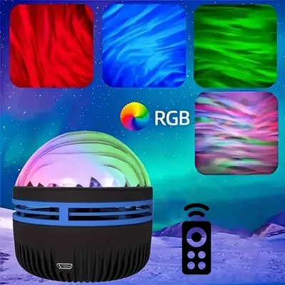 1 pcs LED Galaxy Projector Light Colorful Galaxy Sky Projector Bedroom Night Light Kids Room Decoration Christmas Party Home