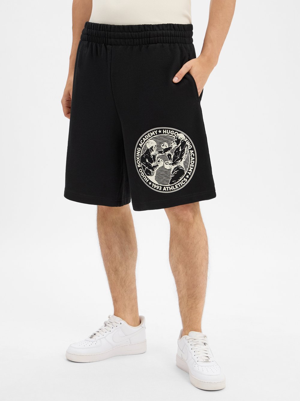 HUGO Sweatshorts Herren schwarz, XL Image