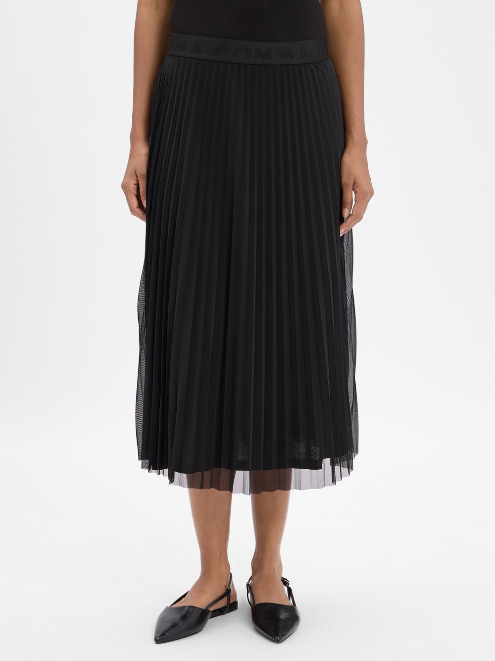 comma Plisseerock Damen schwarz, 46 Image