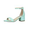 Riemchensandale STEVE MADDEN "STEVE MADDEN Sandalen Leder", Damen, Gr. 41, blau, Leder, casual, Schuhe