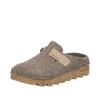 Clog RIEKER, Damen, Gr. 43, beige, Textil, casual, Schuhe, Sabot, Hausschuh, Casual-Clog, Plateausohle, zum Schlupfen
