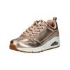 Sneaker SKECHERS "Skechers Sneaker Leder", Damen, Gr. 39, gold, Leder, casual, Schuhe