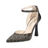 High-Heel-Pumps NERO GIARDINI "Nero Giardini Pumps Leder/Textil", Damen, Gr. 39, moro, Leder, Textil, elegant, Schuhe