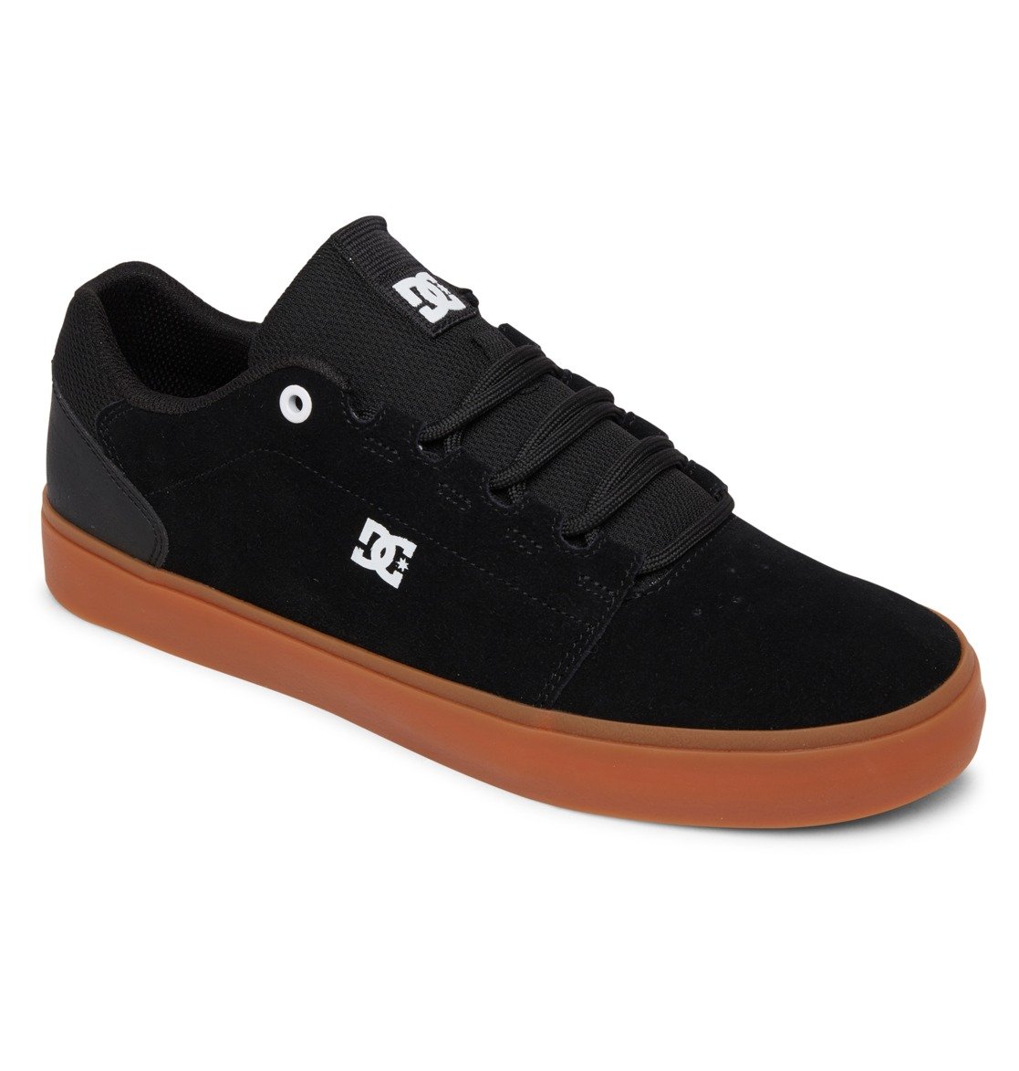 Sneaker DC SHOES "Hyde", Herren, Gr. 10 (43), grau (dunkelgrau), Obermaterial: Leder [Kuh] / Futter: Textil / Außensohle: Gummi, Schuhe Sneaker
