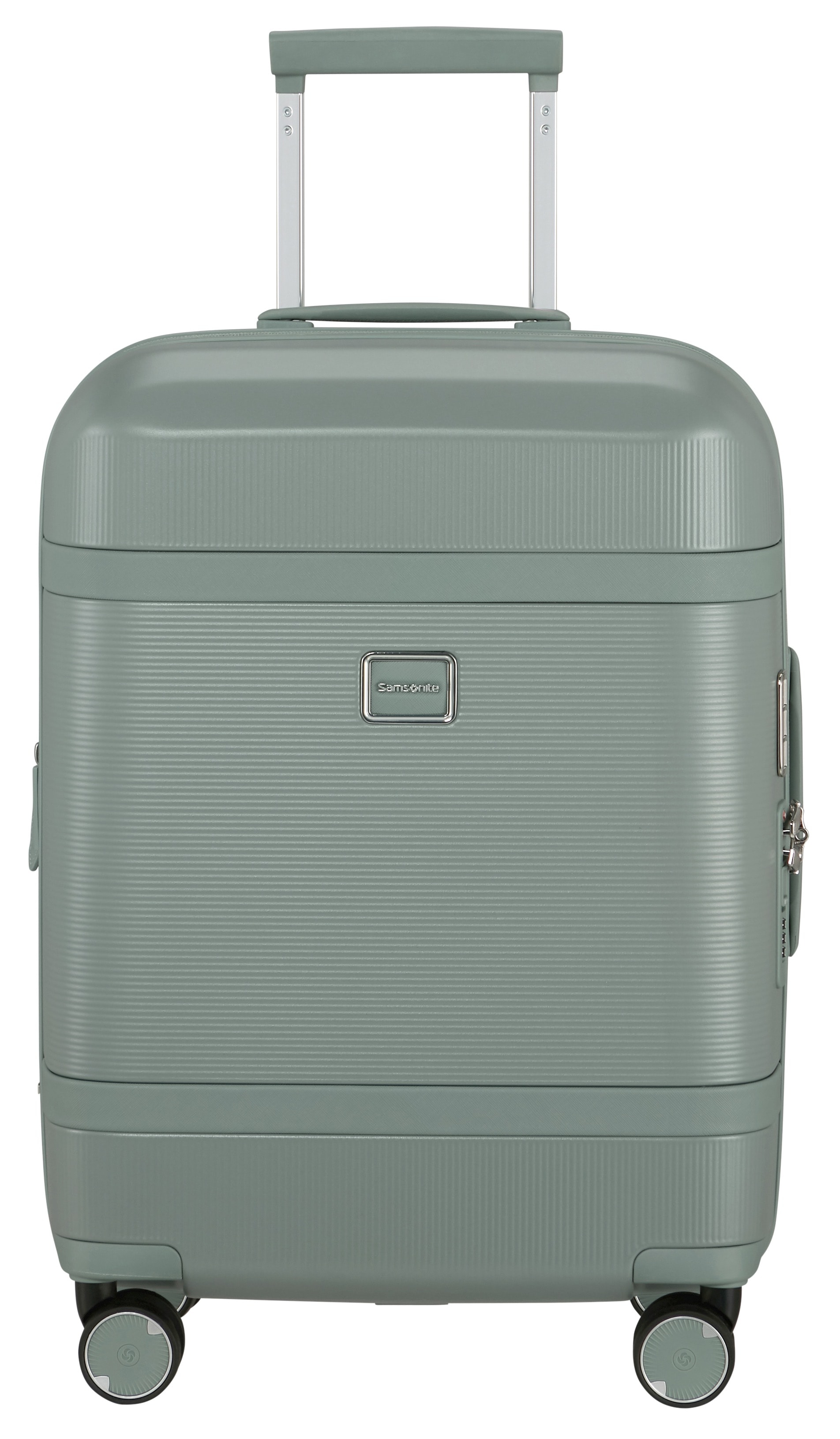 Hartschalen-Trolley SAMSONITE "IMAGE, verschiedene Größen und Farben", Gr. B/H/T: 40 x 55 x 20 38, thyme, Polycarbonat, Koffer, Hartschalen-Koffer Nassfach waschbares Futter Volumenerweiterung Image