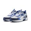 Sneaker PUMA "Milenio Tech Sneakers Erwachsene", Gr. 46, weiß mountain blau silber metallic, Obermaterial: Textil, Synthetik; Futter: Textil; Innensohle: Textil; Laufsohle: Gummi, Schuhe