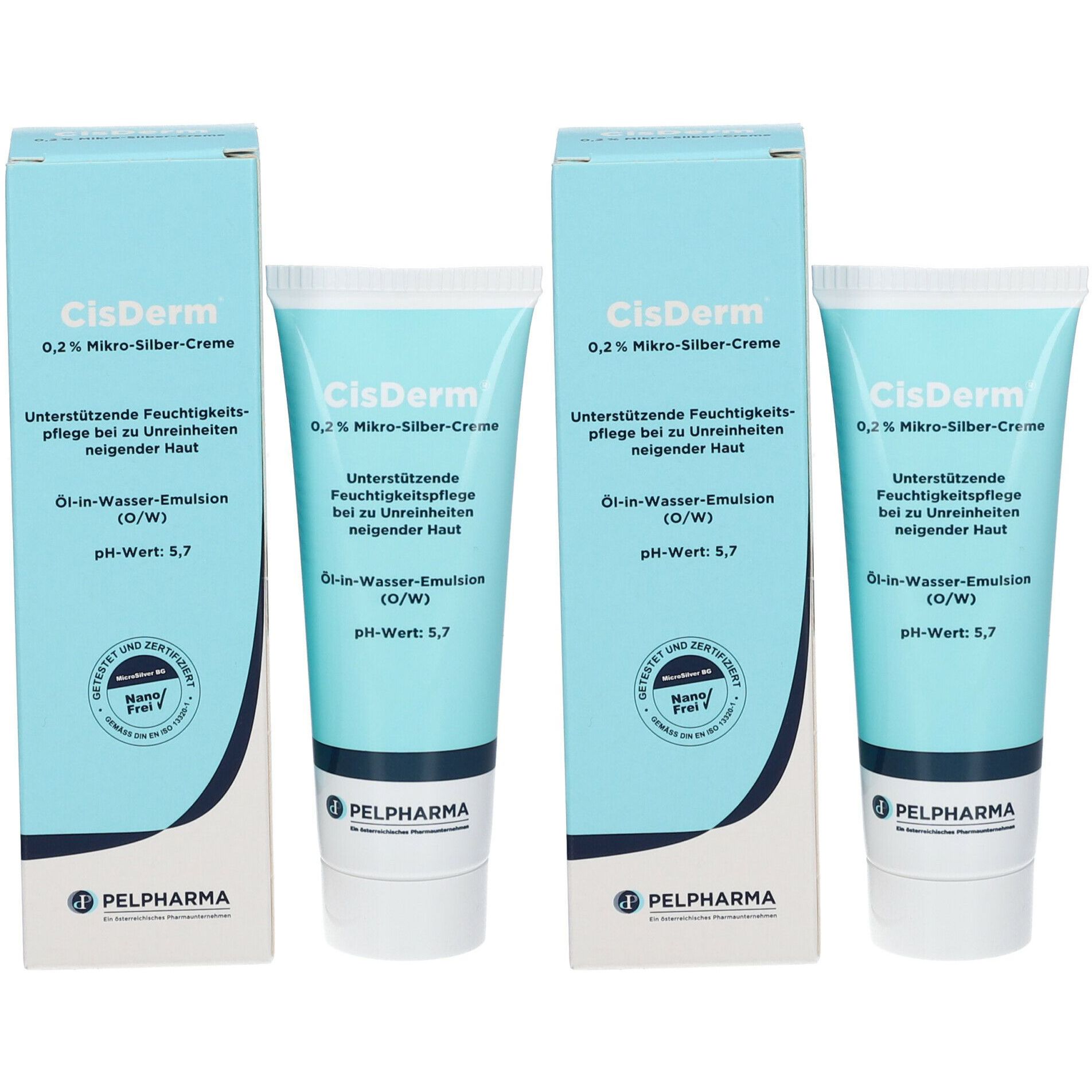 Cisderm Mikrosilb.cr 1 50Ml 2x50 ml Creme