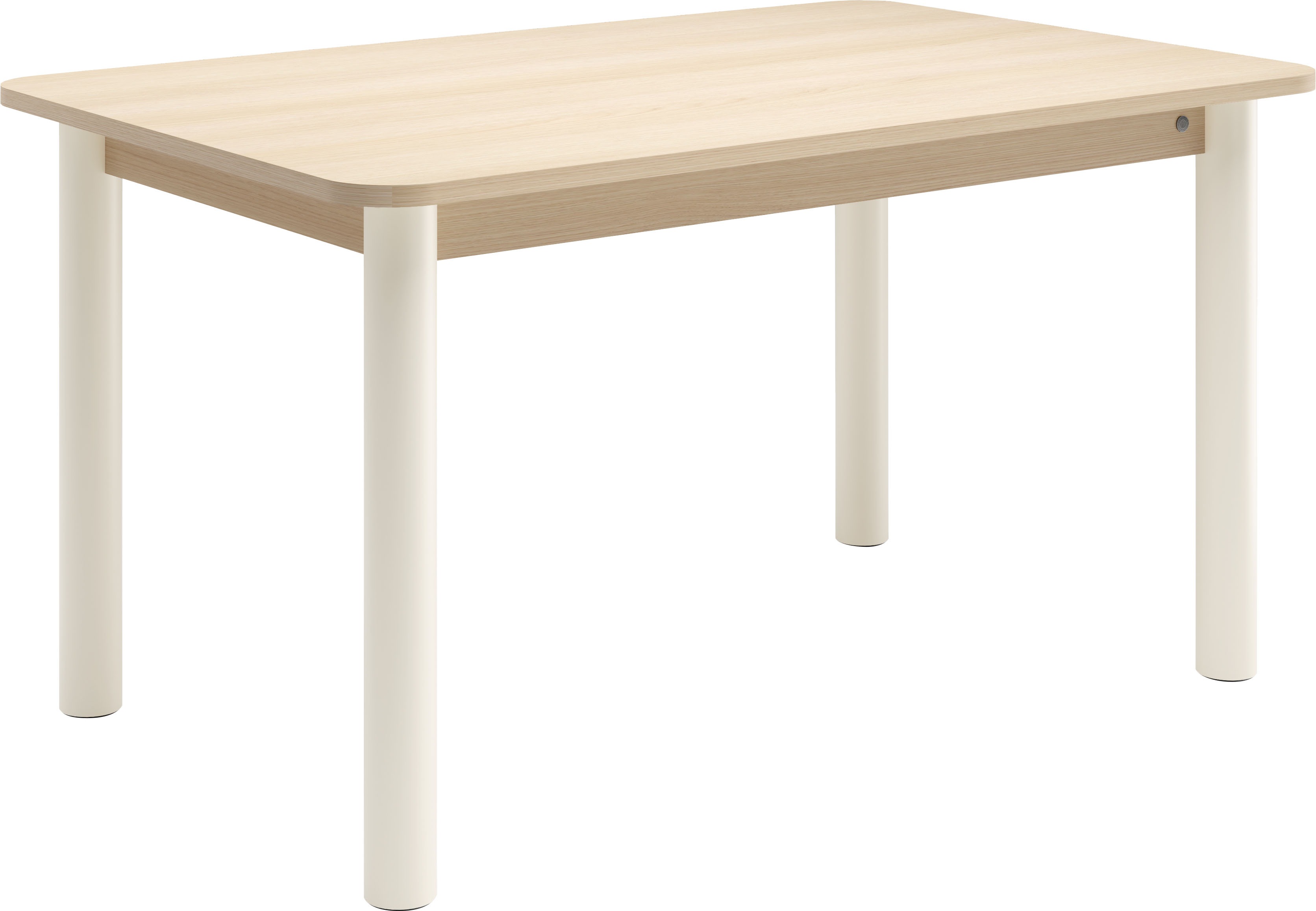 Esstisch TOM TAILOR HOME "COLOR TABLE", weiß (light oak 05, off, weiß 02, light oak 05), B:140cm H:76cm T:90cm, Tische, Esstisch, 4-Fuß, 3 Größen, 3 Dekorfarben, 4 Fußfarben, ABS-Kante Image