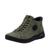 Slip-On Sneaker RIEKER "Ready2GO", Damen, Gr. 41, grün (khaki), Nubuklederimitat, sportlich, Schuhe, High Top Sneaker, Boots, Stiefelette mit verstärkter Fersenkappe
