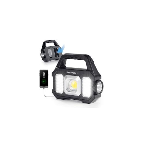 EASYmaxx Solar-Arbeitsleuchte mobil - Schwarz