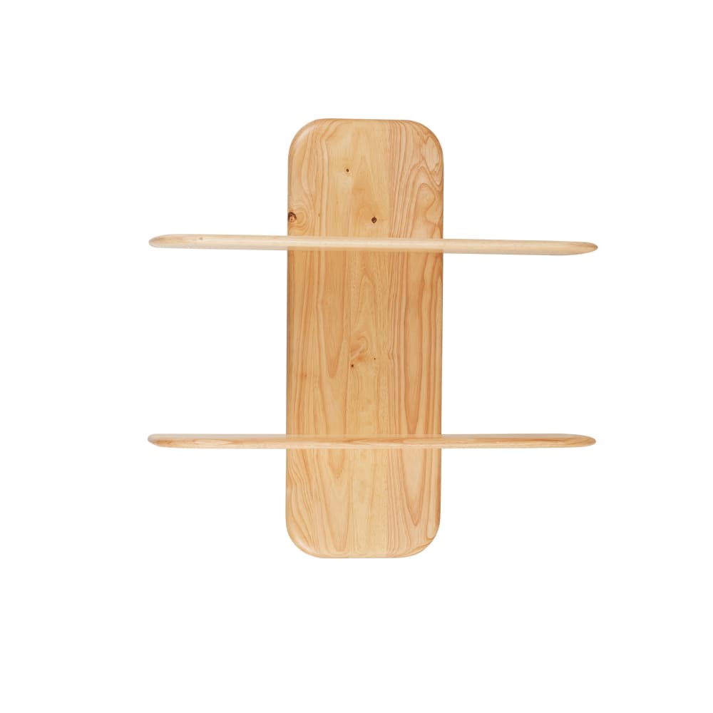 Etagère murale en bois d'hévéa