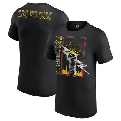 WWE CM Punk Chicago Fist T-Shirt - Schwarz - Herren Image