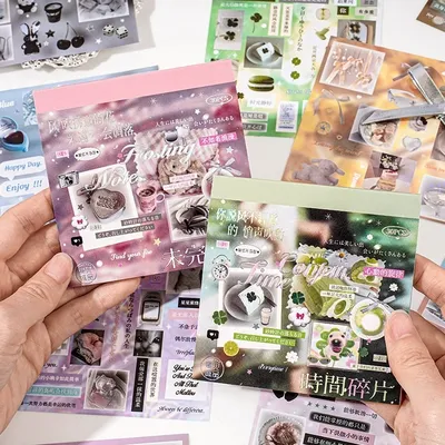 MINKYS 30 Blatt/Stück süße ins heiße dekorative Aufkleber Buch Journal Fotokarten Aufkleber Kinder Geschenk Handytasche Laptop Aufkleber Image