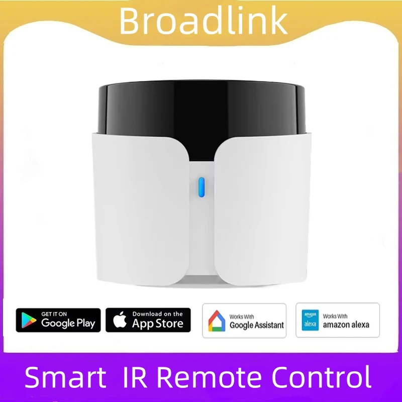 BroadLink RM5 Plus Smart-Fernbedienung, WLAN, IR, Bluetooth, Gateway-Controller, Timer, Sprachsteuerung, funktioniert mit Alexa und Google Assistant Image