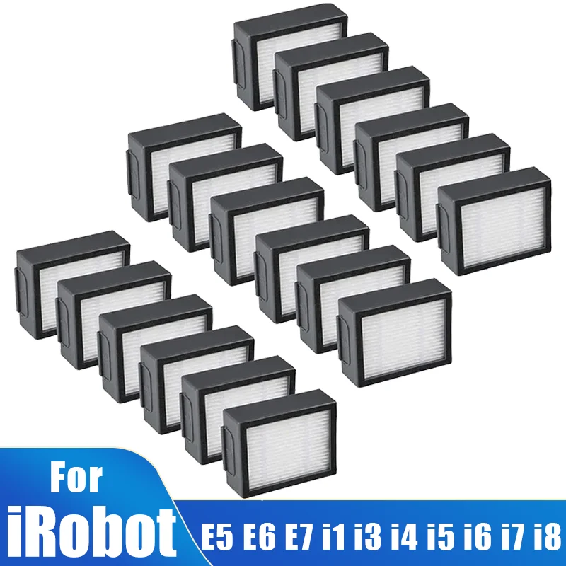 Für iRobot Roomba evo, i,e-Serie:E5 E6 E7 i1 i3 i4 i5 i6 i7 i8 e, i,Serie Roboterstaubsauger, HEPA-Filter Ersatzteile Image