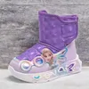Disney Winter Kinder Schuhe Plüsch Wasserdicht Nicht-Slip Mädchen Gefrorene Prinzessin Elsa Schuhe Schnee Stiefel Mode Warme Outdoor Stiefel