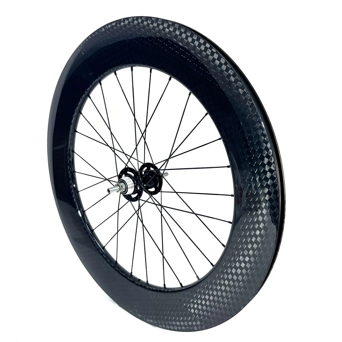 700C Bahnrad Carbon Hinterräder 88mm Drahtreifen 25mm Breite Fixed Gear Fahrradrad Flipflop Nabe 3K UD 12k